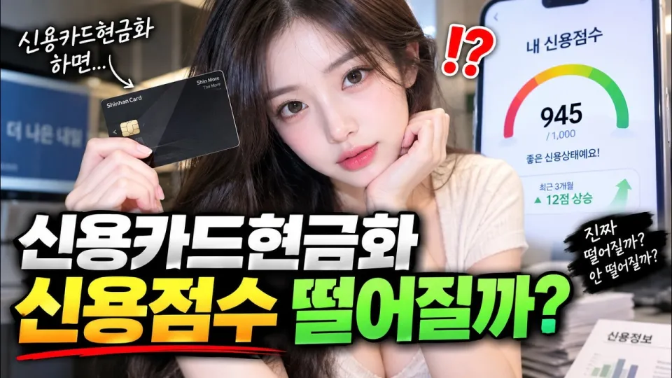 신용카드현금화가 신용점수에 미치는 영향과 주의사항